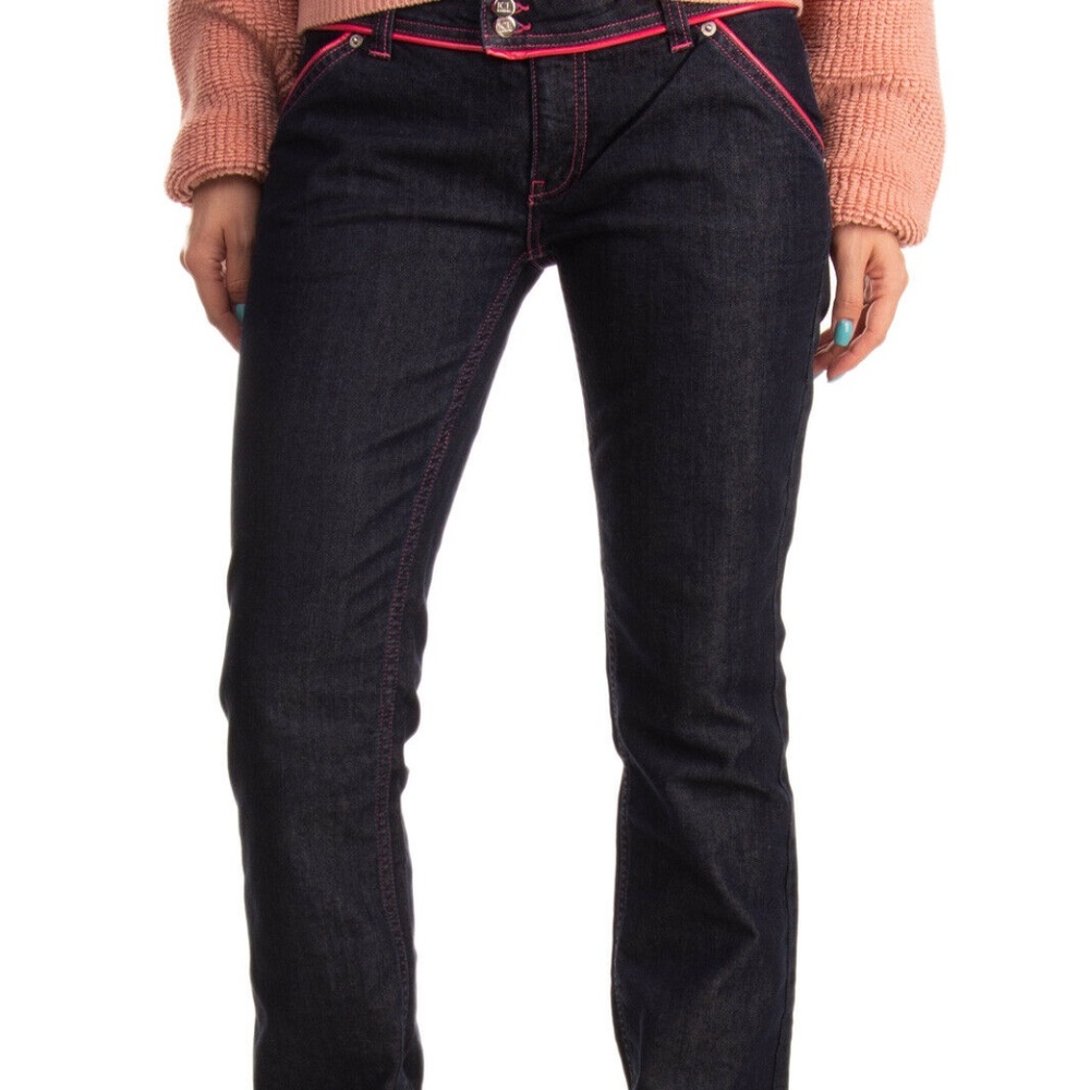 ICE ICEBERG Jeans Size 31 Navy blue and hot pink